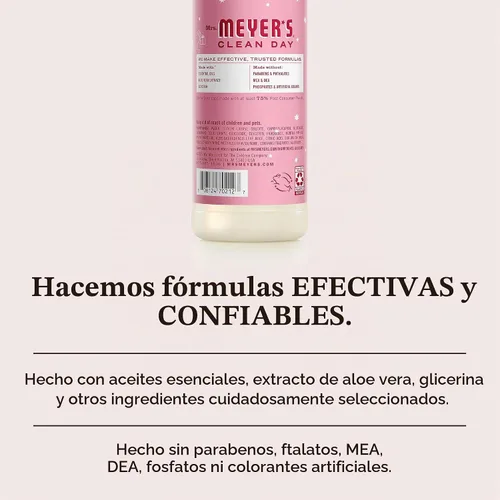 Vista 4 de Mrs. Meyer Clean Day jabón líquido para platos menta, 1, 1