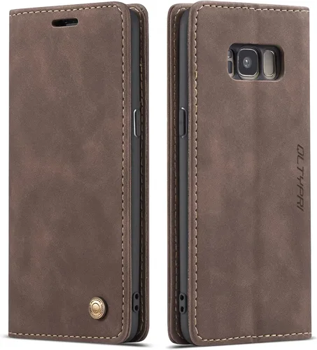 Vista 9 de Funda de cuero estilo cartera vintage para Samsung S