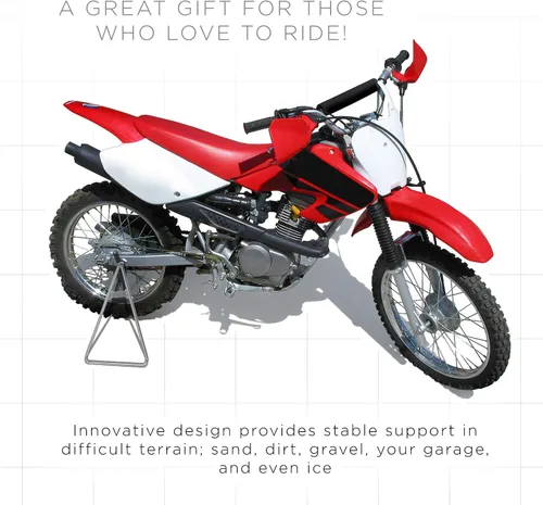 Vista 4 de OxGord Dirt Bike soporte para motocicleta universal en triángulo