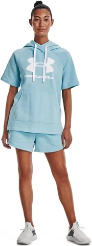 Vista 3 de Under Armour Rival - Pantalones cortos de vellón para mujer