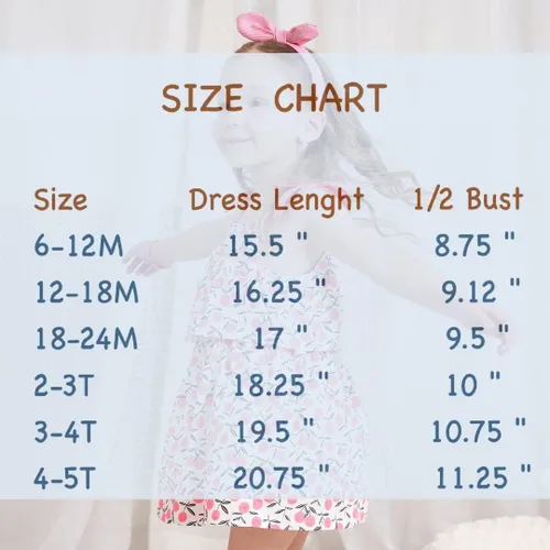 Vista 6 de Sosomi Vestido sin mangas para niña pequeña, vestido de niña 6M-5T, vestido floral para niñas pequeñas, vestido de verano para niñas, vestidos
