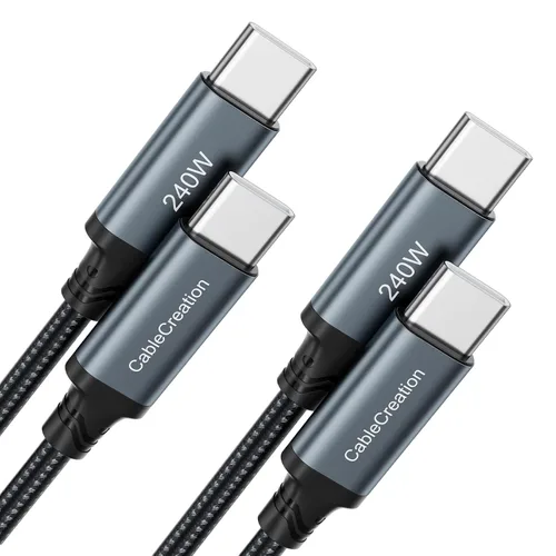 Vista 12 de CableCreation Cable de carga rápida USB C a C 1 metro 60W - Paquete de 3 cables trenzados USB C tipo C para cargar iPhone 16/15 Pro Max Plus, iPad