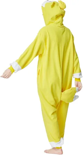 Vista 5 de OGU DEAL Pijama de Sonic para adultos disfraz de Halloween disfraz de dibujos animados para hombres y mujeres