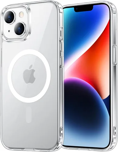 Vista 106 de Funda transparente para iPhone 11 con protector de pantalla, compatible con Magsafe, antiamarilleo, protección de grado militar, a prueba de golpes