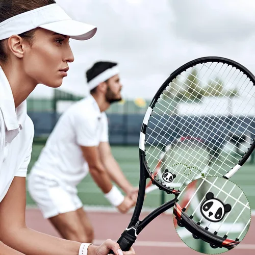 Vista 5 de Outus 21 piezas de raqueta de tenis amortiguador de vibraciones de tenis amortiguadores de raqueta de silicona suave amortiguador de raqueta