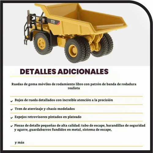 Vista 5 de Diecast Masters Caterpillar 772 Off Highway Truck HO Series Vehículo (85261)