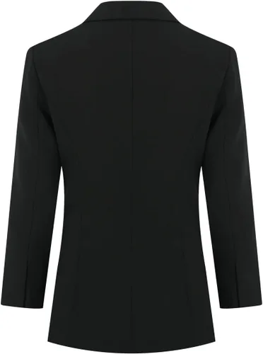 Vista 3 de YYNUDA Conjunto de traje de oficina de 2 piezas para mujer, chaqueta y pantalones con 1 botón