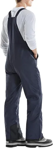 Vista 2 de Overol con peto de esquí para hombre, impermeable, con aislamiento, para snowboard, esquí, con bolsillo
