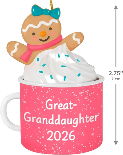 Vista 4 de Hallmark Keepsake Ornament (Great-Granddaughter Hot Cocoa Mug 2026)