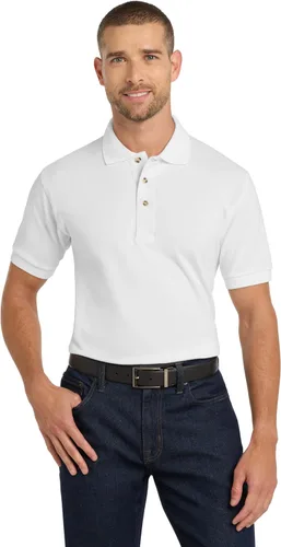 Vista 12 de Port Authority Polo piqué de algodón pesado unisex Negro