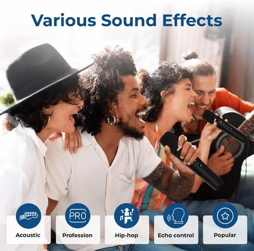 Vista 9 de Amplificador de voz potente de 100 W con 2 micrófonos inalámbricos S99 Big Pro Sound Portable Speaker with Microphone, Bluetooth Speaker PA System