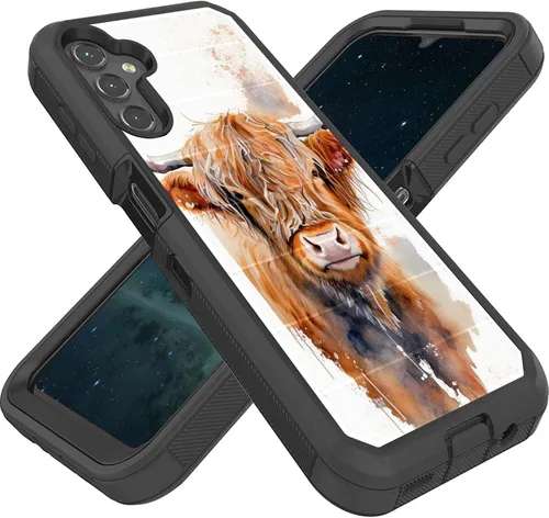 Vista 55 de Diseñada para Galaxy A17 5G de 6.7 pulgadas, resistente, resistente y duradera, a prueba de golpes, híbrida de doble capa, funda protectora de doble