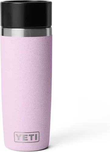 Vista 24 de YETI Rambler - Botella de viaje de 8 onzas, acero inoxidable, aislada al vacío con tapa a prueba de fugas, color negro