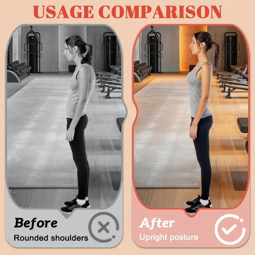 Vista 3 de Figura 8 Banda de fitness para entrenamientos en casa, ejercicio de pecho y hombro, banda elástica para entrenamiento de fuerza, hombres y mujeres