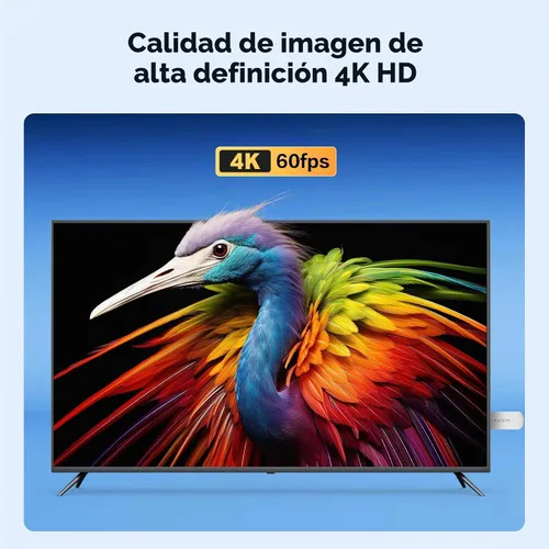 Vista 5 de KP2 Android TV Stick 2GB RAM 8GB ROM Android 14 Amlogic S905Y4 procesador de cuatro núcleos 4K HDR Chromecast asistente de voz Dolby Audio
