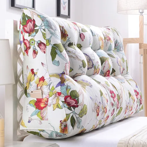 Vista 13 de CAMZ Almohada de lectura triangular de cabecera grande, almohada de posicionamiento individual, matrimonial, Queen King, almohada de apoyo