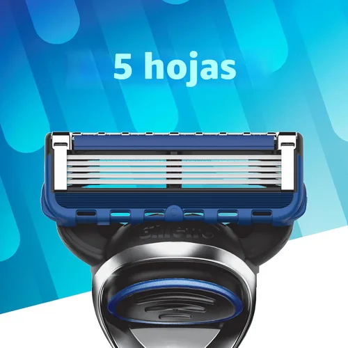 Vista 4 de Gillette 5 repuestos de cuchillas de afeitar de 5 cuchillas para hombre, 12