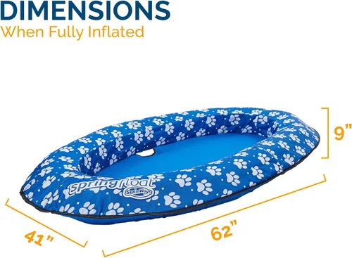 Vista 7 de SwimWays Paddle Paws - Balsa flotante para perros, grande (65 libras y más)