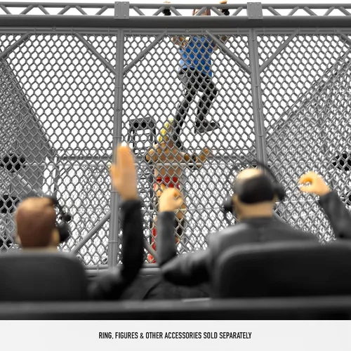 Vista 6 de Juego de jaula de acero para figuras Toy Company Wrestling Rings