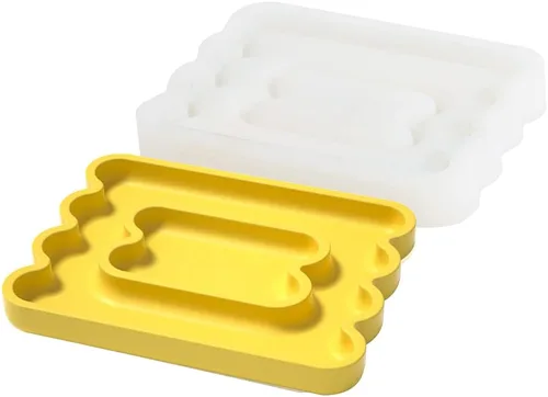Vista 9 de Bandeja de hormigón Molde de silicona Herramienta decorativa creativa para el hogar para frutas Snack Plate Almacenamiento de joyas Pulsera SH0692