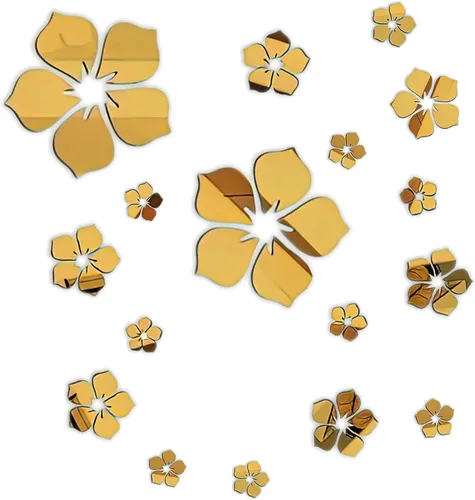 Vista 10 de Philbinden Adhesivos de pared de espejo acrílico, diseño floral, autoadhesivas, decoración de pared, espejo extraíble, flor 3D, calcomanía de pared