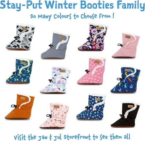 Vista 7 de JAN & JUL Botines resistentes al agua para bebés y niños pequeños