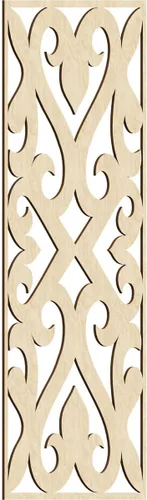 Vista 101 de Keene Paneles de pared decorativos de madera con calado, 9 3/8 pulgadas de ancho x 24 3/8 pulgadas de alto x 1/4 de alto, abedul Birch
