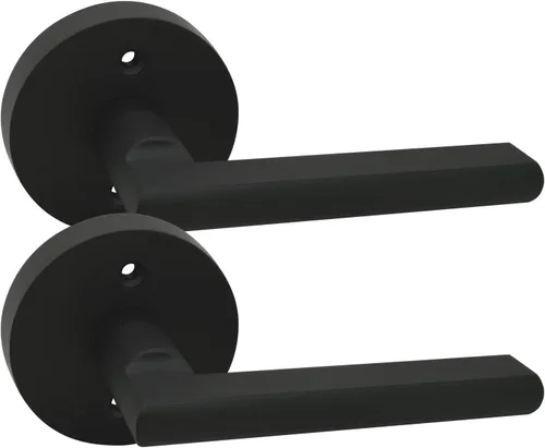 Vista 12 de Nuk3y Thor Series Slim Round Modern Contemporary (cerrojo de seguridad [cilindro único], negro mate)