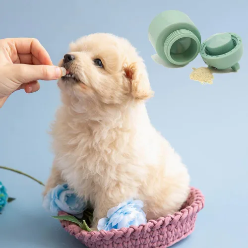 Vista 9 de CoaGu triturador de píldoras con forma de oso para personas mayores - Cumple con la FDA, polvo fino, sin BPA, de ABS, fácil de agarrar y limpiar