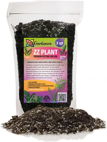 Vista 8 de Eleva tus plantas ZZ con la mezcla orgánica de tierra de Gardenera - Cultiva más saludable y más elegancia - 1 cuarto de galón
