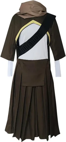 Vista 3 de Weixu Disfraz de cosplay con tops azules y pantalones cortos, conjunto completo de Holloween