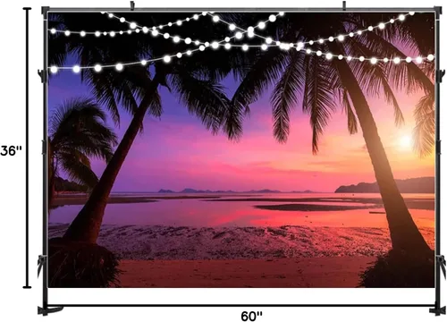 Vista 8 de Verano Rosa Puesta de sol paisaje natural hawaiano fotografía fondo puesta de sol puesta de sol playa decoración estilo retrato foto telón de fondo