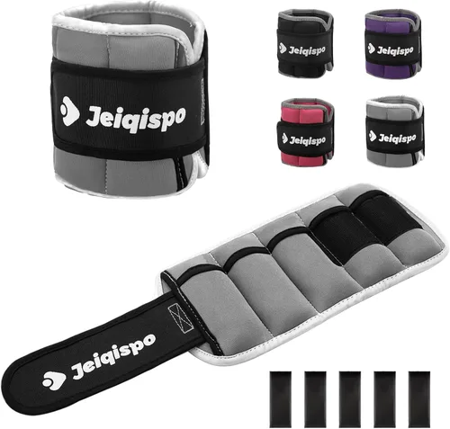 Vista 9 de Pesas ajustables para tobillo 1 par de 4 10 libras con peso extraíble para hombres, mujeres y niños, fuerza pesada para fitness, gimnasio