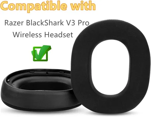 Vista 2 de Almohadillas de gel refrigerante, almohadillas de repuesto compatibles con auriculares inalámbricos Razer BlackShark V3 Pro, con espuma