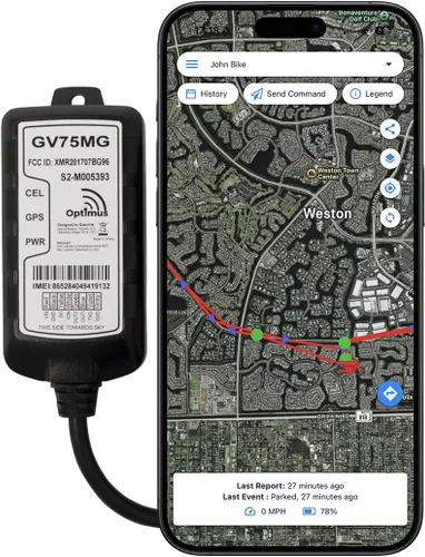 Vista 5 de Optimus GV75MG impermeable con cable GPS Tracker para vehículos y activos