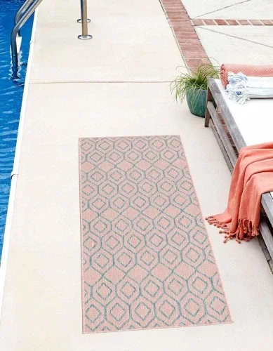 Vista 54 de Jill Zarin Outdoor Collection - Alfombra de área - Turcas y Caicos (2' 2" x 3' 1" Rectángulo Beige/Marrón)