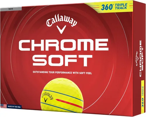 Vista 10 de Callaway Pelotas de golf 2026 suaves cromadas de golf Pista triple blanca 360