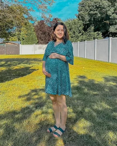 Vista 5 de Camisón Ekouaer para maternidad, vestido de noche, de lactancia, para mujer