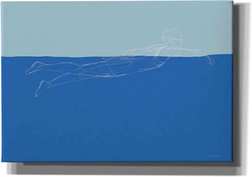 Vista 10 de Epic Graffiti 'How to Swim 2' de Kamdon Kreations, arte de pared en lienzo giclée, 16 x 12 pulgadas