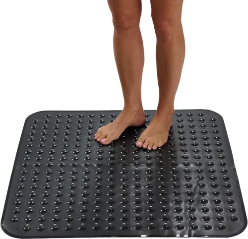 Vista 14 de ENKOSI Tapete de ducha extra grande antideslizante – 47 x 32 pulgadas – Tapete de ducha de baño XL – Tapetes de ducha grandes para suelos de ducha