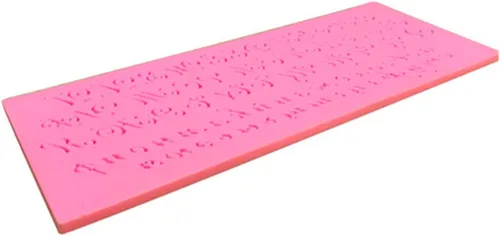 Vista 2 de Yuly 3D Artística Letra Rusa Silicona Pastel Fondant DIY Molde Escritura a mano C Bagel Silicona Molde para hornear
