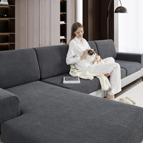 Vista 20 de Fundas de Cojines para Sofá Fundas para Sofás Seccionales Elásticas Lavables Suaves Fundas de Cojines de Asiento Protector de Muebles Fundas