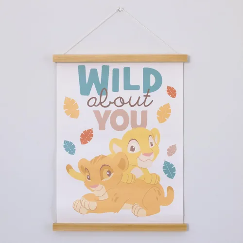 Vista 2 de Disney Cartel de pared del círculo de la vida del rey león bebé - Wild About You