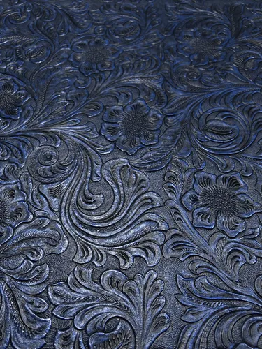 Vista 11 de The Yard - Tela de cuero sintético de vaquero occidental, vinilo en relieve, manualidades y tapicería de cuero sintético, 54 pulgadas (negro)