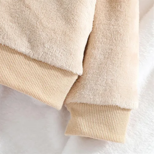 Vista 3 de MVNB ropa de niños de 2 a 4 años Newborn Infant Baby Unisex Autumn Winter Long Sleeve Solid Fleece Hooded Hoodie Pants