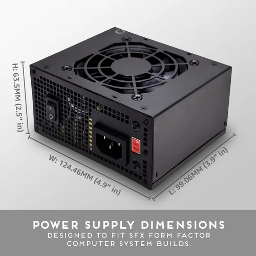 Vista 3 de APEVIA SFX-AP400W Mini ITX Solution / Micro ATX / SFX 400W Fuente de alimentación