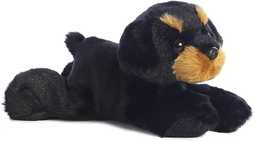 Vista 132 de Aurora® Adorable Mini Flopsie™ Mei Mei™ Animal de peluche, facilidad juguetona, compañeros atemporales, color blanco, 8 pulgadas