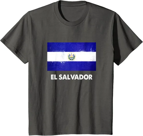 Vista 38 de Camiseta de la bandera de El Salvador Camiseta salvadoreña