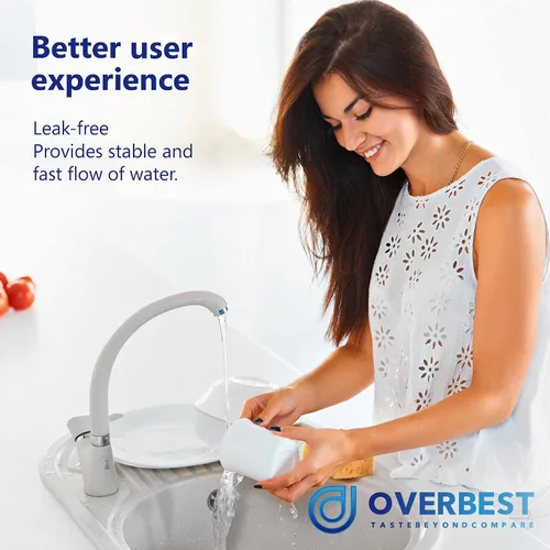 Vista 7 de Overbest FXHSC - Filtro de agua para toda la casa de 10 x 4.5 pulgadas, repuesto para GE FXHSC, Culligan R50-BBSA, Pentek R50-BB y DuPont WFHDC3001