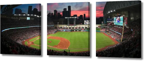 Vista 61 de TUMOVO Arte de pared en lienzo para estadio deportivo, arte de pared de campo Wrigley en Chicago, pinturas de Chicago, impresiones sobre lienzo